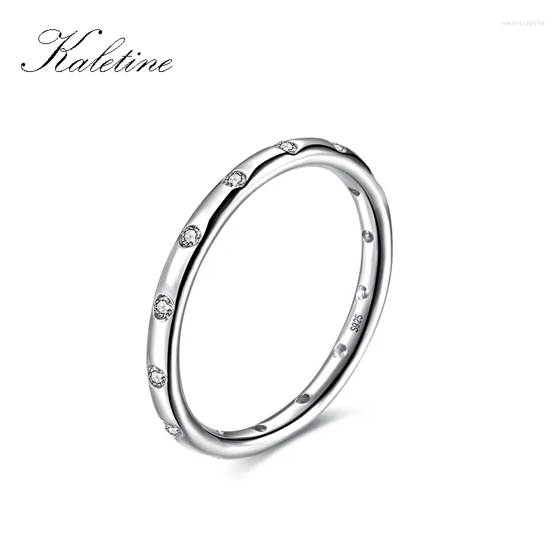 Clusterringe KALETINE 925 Sterling Silber für Frauen Fingerring Hochzeit Sets Modeschmuck 2023 Großhandel viele Massen