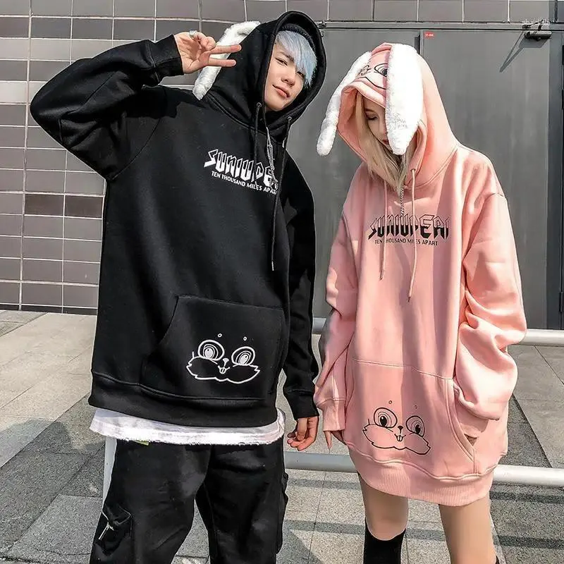 Kadın Hoodies Beyaz Siyah Mektubu Baskı Hooded Sweatshirt ORINT Üstünde Kadın Giyim Metni Top Yenilik XXL Goth Kış Soğuk