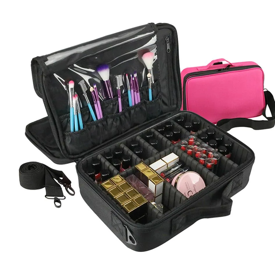 Kosmetiktasche Reise-Make-up-Organizer Kosmetiktasche Taschen Make-up-Taschen Maleta De Maquiagem Profissional Kulturbeutel251a