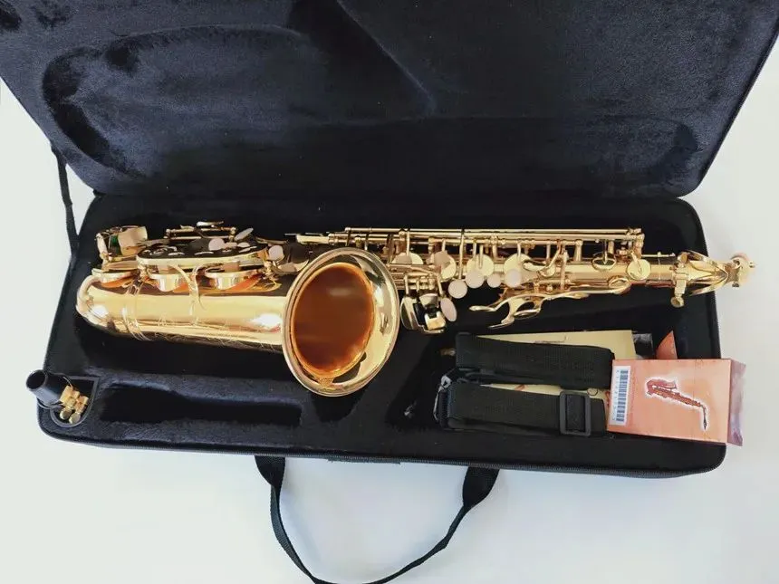 Saxophone Alto EbTune, instrument de musique professionnel en laiton, super jeu, avec accessoires