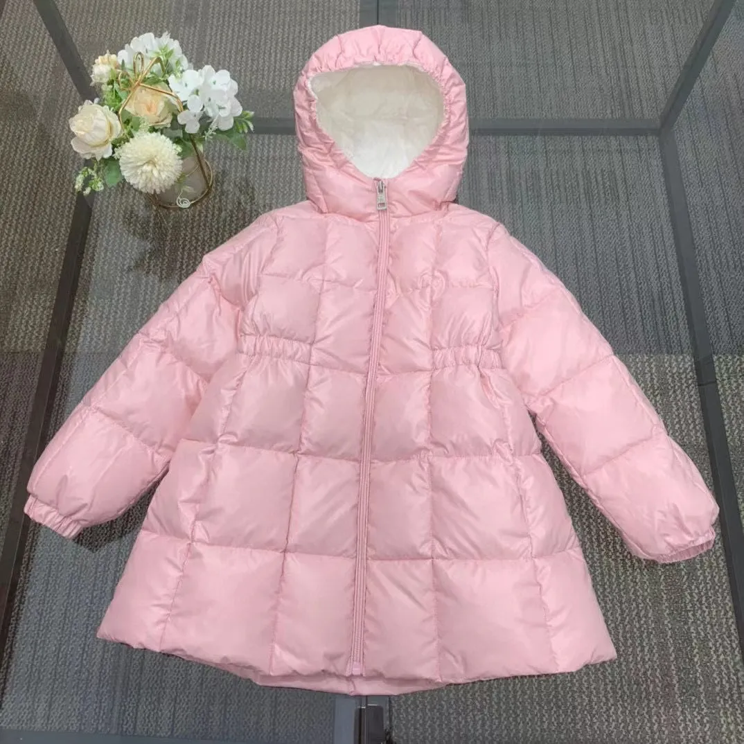 piumino per bambina veste ragazzini firmati neri vestiti invernali caldi outwear all'ingrosso cappotti di piume per bambini bianchi