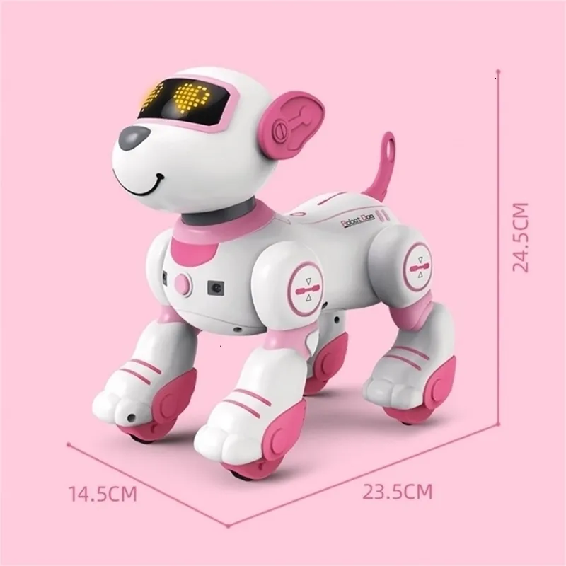 Remote Control Robot Dog Walking Dancing Electric Pet Dog Toy For Kids Intelligent Touch Remote Plastic Pink For 3 12 Years Old 2024 From Bian07 34.41 DHgate.Com