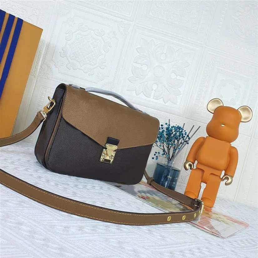 Hochwertige, modische Luxus-Designer-Tasche, Lieblingshandtasche, Damenhandtasche, komplett aus Leder, mit Kettenprägung, Umhängetasche 40780257A