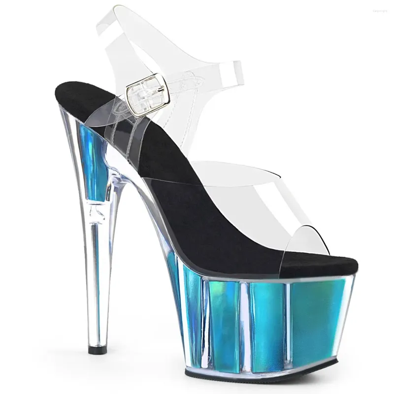 Fashion Thirsty Womens High Heel Stilleto Perspex Platform Sandals Sexy  Clear Party Shoes Glass by Heelberry®: Amazon.co.uk: Fashion