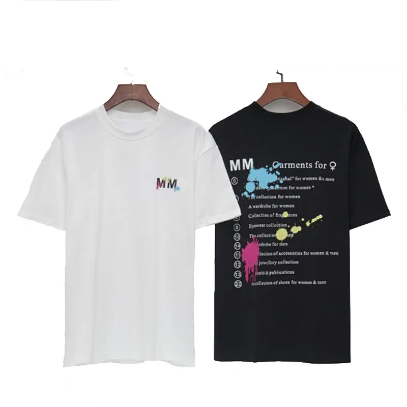 Men's T-shirt pure cotton short sleeve summer new breathable high quality round neck loose clothes fashion brand digital lettering print couple T-shirt