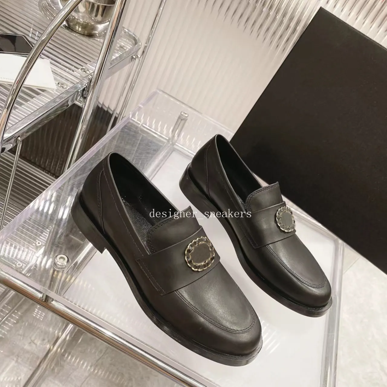 formal low heel black dress shoes for women Women's Caldise Leather Low Heel Dress Shoes - Black Leather main image 1