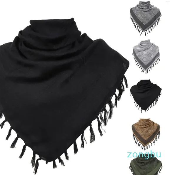 Szaliki szalik keffiyeh hatta szerokie z frędzlami shemagh araba houndstooth bawełna unisex