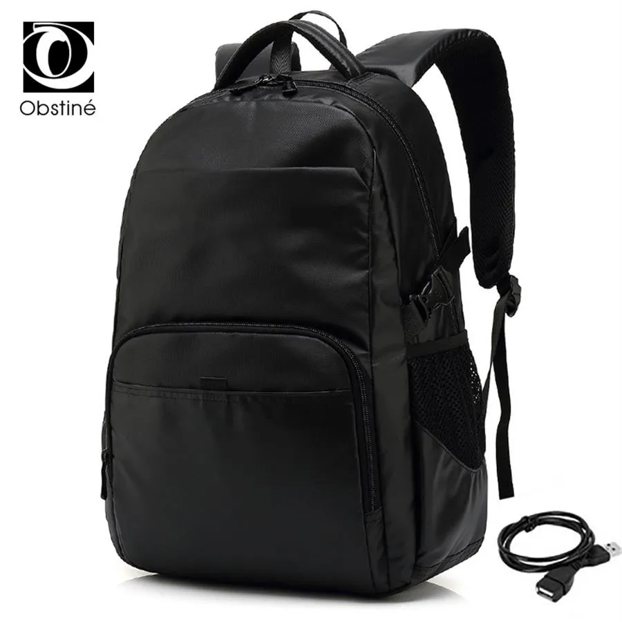 Black Backpack Male for Travel Backpacks for Men Waterproof Business Back Pack Bag Laptop Bagpack Men Bookbag Large292i