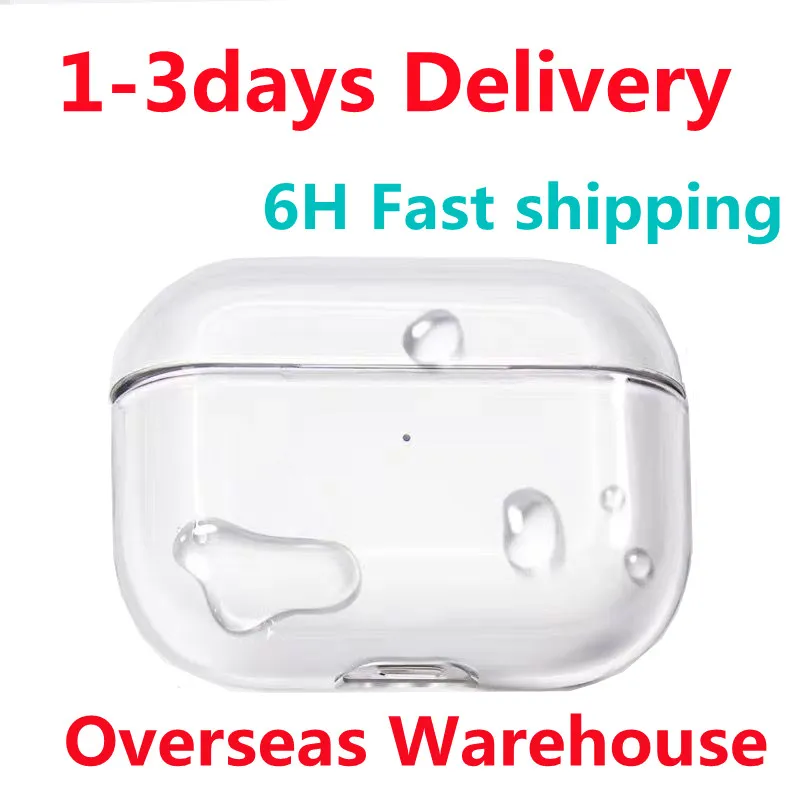 USA Stock For Apple Airpods Pro 2 2nd Generation airpod 3 pros Headphone Accessories Solid TPU Silicone Protective Earphone Cover Wireless Charging Shockproof Case