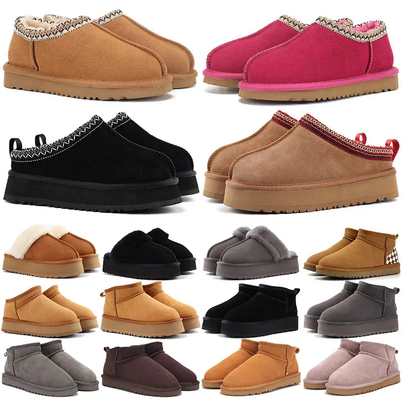 tasman slippers australië tazz designer boot vrouw uggliss laarzen maan roze ultra mini platform uggsboot tasman loafers schoenen dames pluizige fuzzy taz snowboot