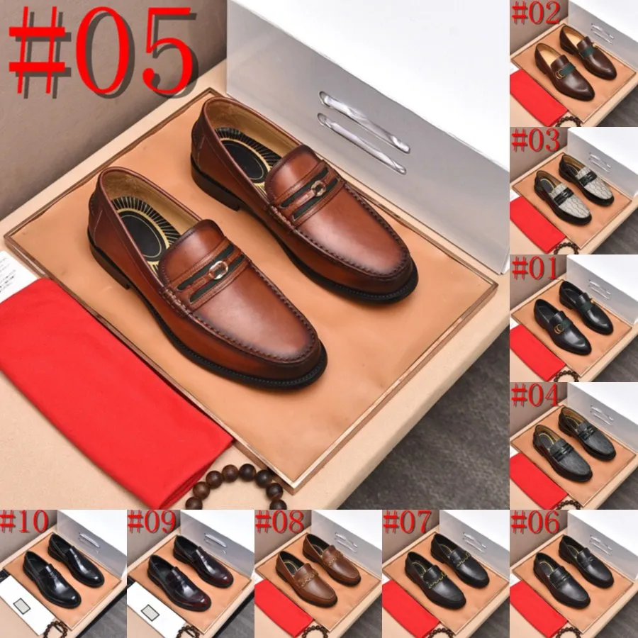 Office Men 24Model Designer Kleiderschuhe große Größe 45 Slip auf Luxus formelles lässiges Geschäft Oxfords spitzte Zehenmenschen Hochzeit schwarz blau