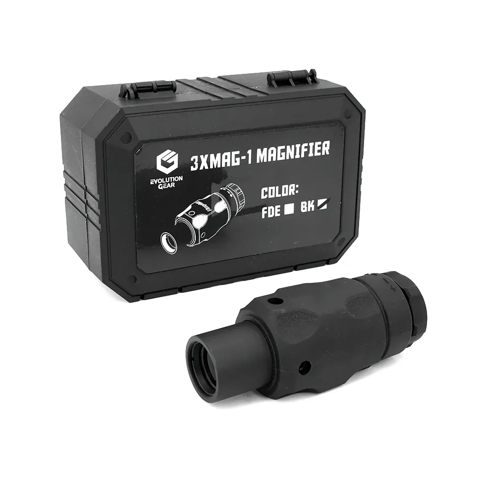 3XMAG-1 Cannocchiale con lente d'ingrandimento 3X Mag con supporto per softair tattico Milsim con marcature complete o cannocchiale da caccia