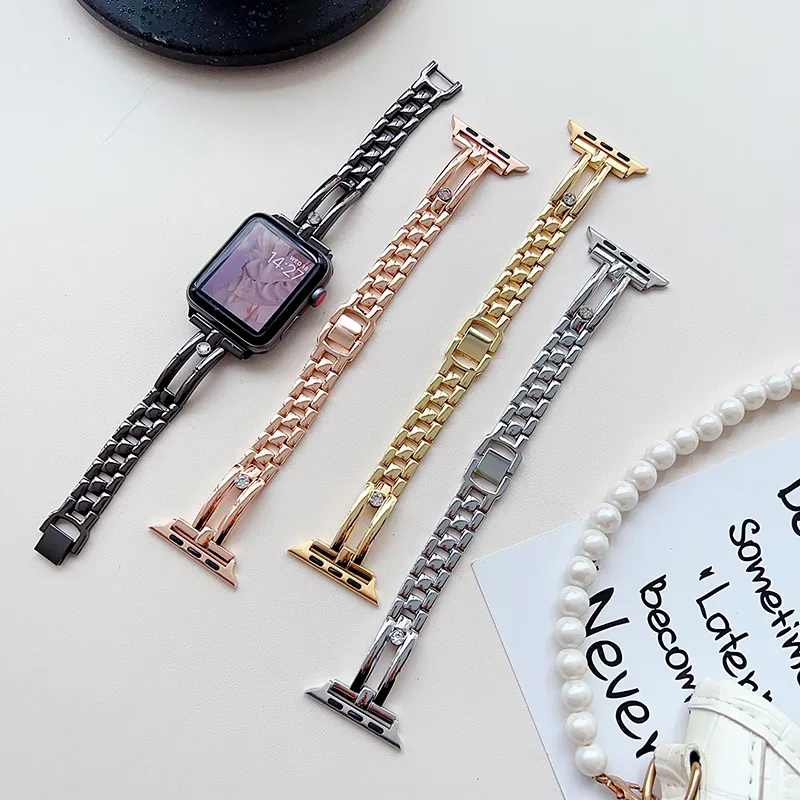 Mody projektantów Watch Band Smart Pasps do Apple Watch Band Ultra 38mm 42 mm 44mm 45 mm iWatch Band Serie