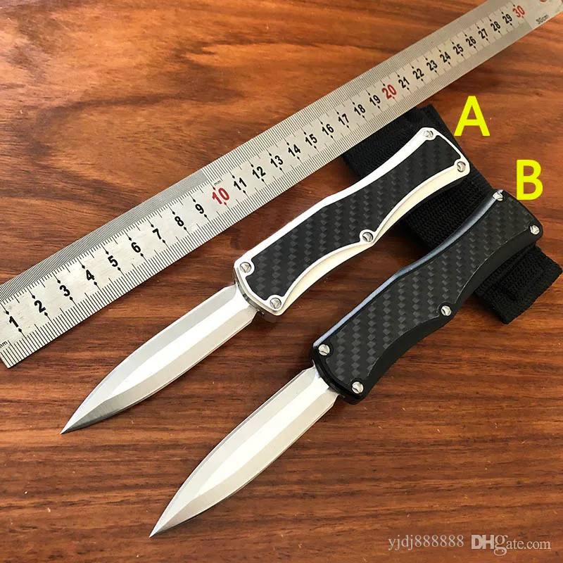 US Italian Style Goddess D2 Blade Angela Automatic Pocket Knife Outdoor Jungle Adventure Camping Self Defense Hunting UT85 UT88 3400 5370 9400 Auto Tactical Knives