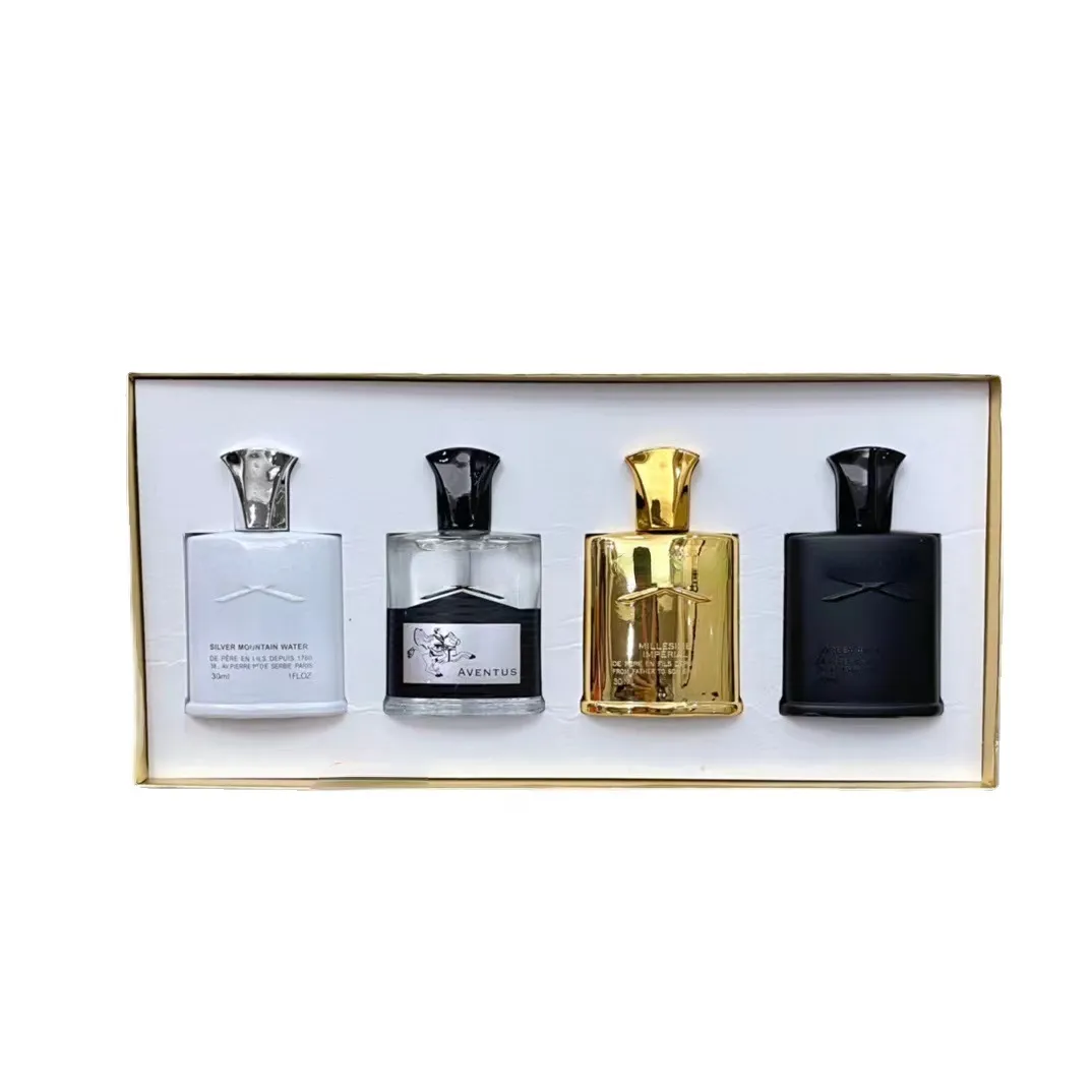 High Edition Perfume 4-częściowe pudełko prezentowe Gulong Perfumy dla mężczyzn Perfume Silver Scenerie Green Irish Designer Tweed Empire Express