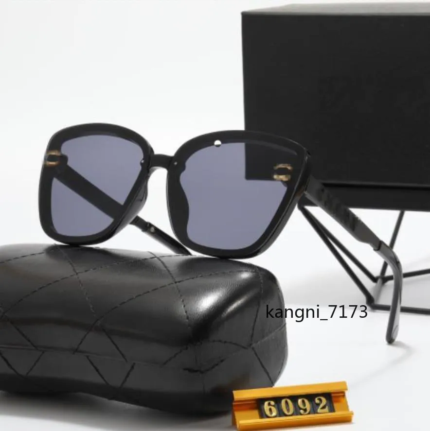 Hochwertige neue Luxus-Sonnenbrille, polarisierende Gläser, Designer-Damen-Herren-Sonnenbrille 6092, Premium-Too-Brille, Damen-Brillengestell, Vintage-Sonnenbrille