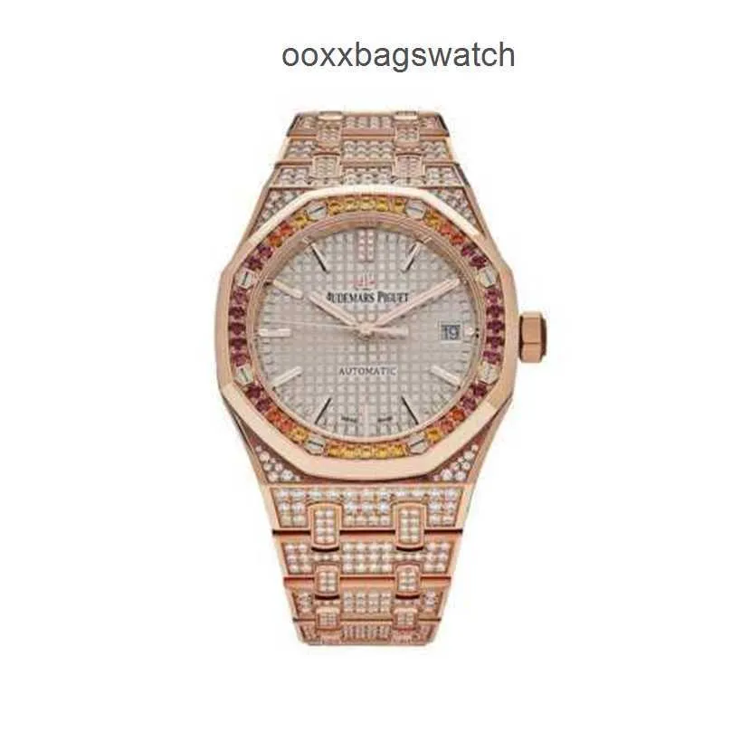 Luxury Chronograph Watches for Men Automatic Movement Classic Version Chain Rose Gold and Diamond 15452OR ZY D038V wn-9D66