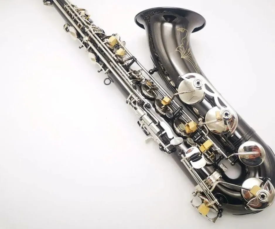 Wysoka saksofon saksofonowa melodia czarny nikiel lakierowany instrument drewniany z akcesoriami w obudowie bezpłatna wysyłka