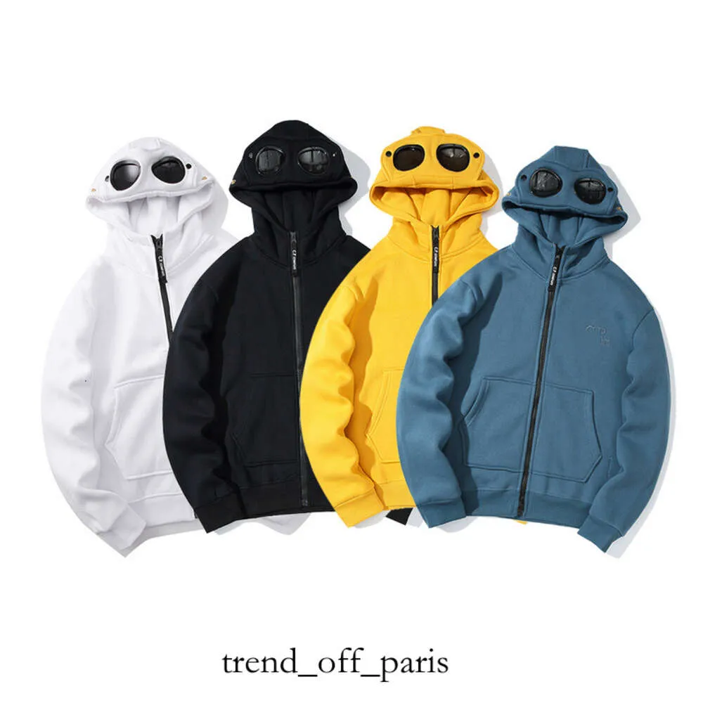 Cp Comapny Cross Border Commerce extérieur Tendance Marque Automne et Hiver Nouveaux couples pour hommes et femmes Style de lentille circulaire Haut à capuche zippé 809