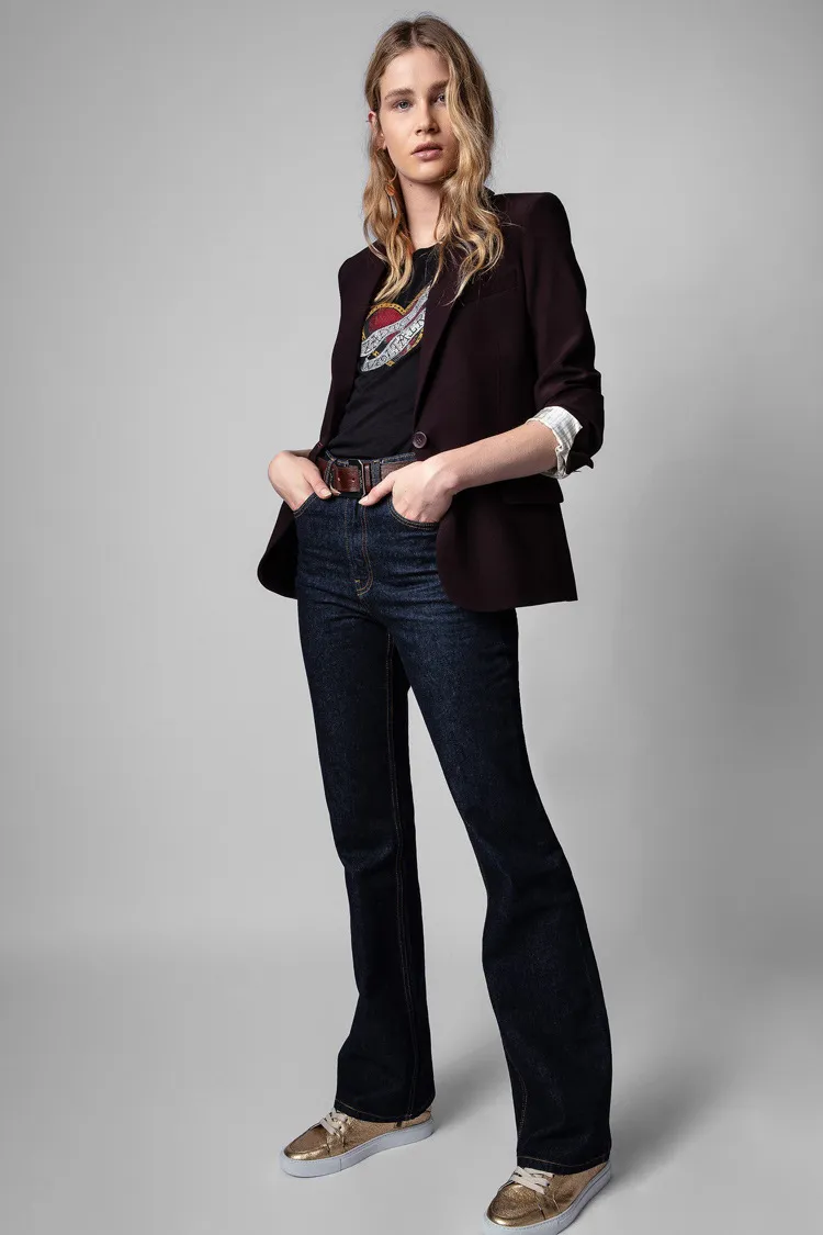 Tシャツ・カットソー ZADIG VOLTAIRE Women Tops KWTT00107 Black DHgate.com:New Zadig Voltaire Trend Designer shirt Delicate