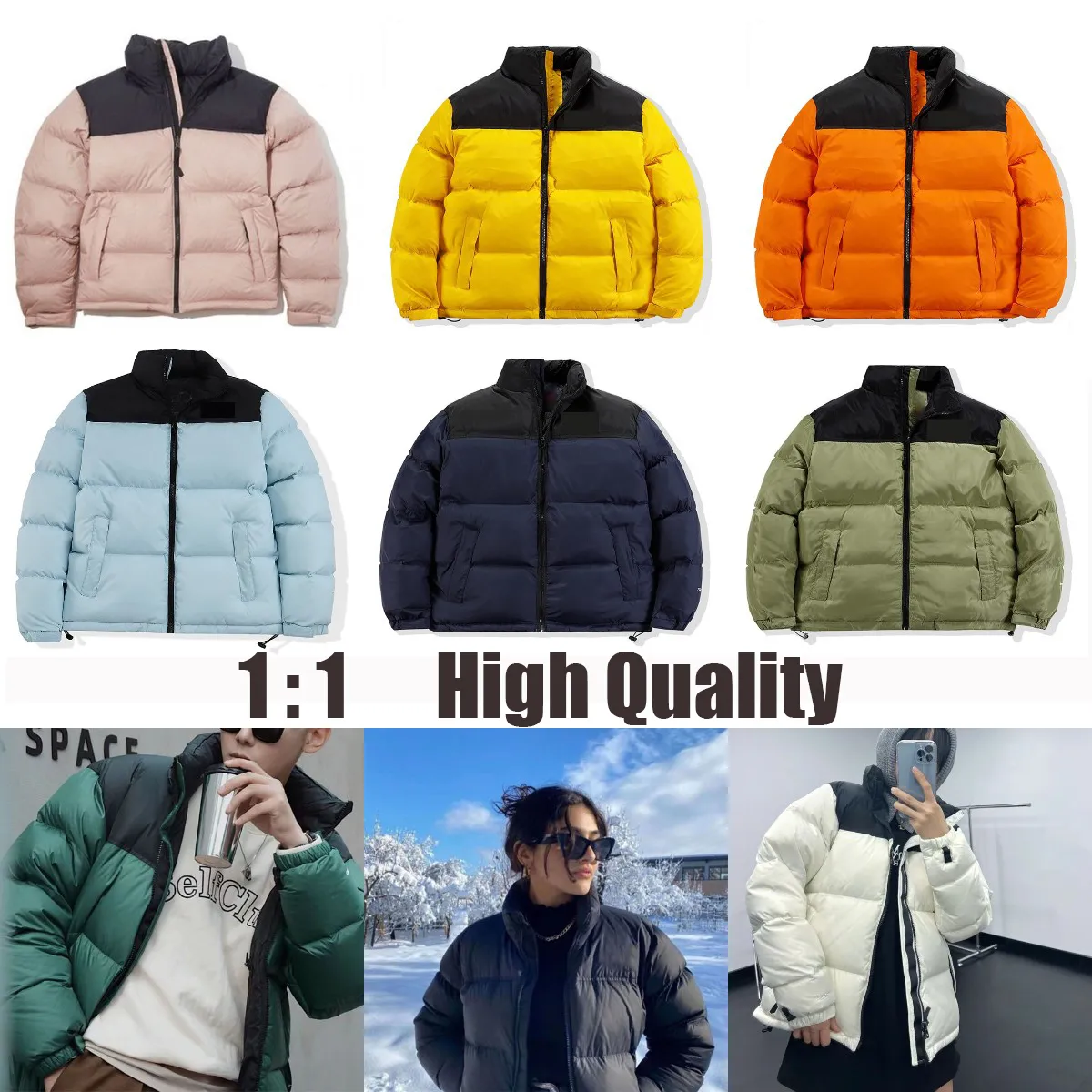 jaqueta puffer jaqueta de inverno jaqueta puffer mulheres homens com capuz Parkas carta impressão casal roupas blusão casaco grosso atacado 2 peças 5% dicount