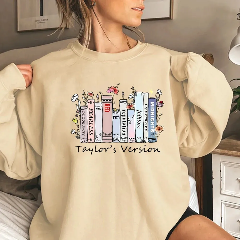 Herenhoodies Sweatshirts Retro Taylor's Version Sweatshirt Eras Tour Hoodie Muziekalbum Midnights Jumper Taylor Fans Sweatshirts met ronde hals 231204