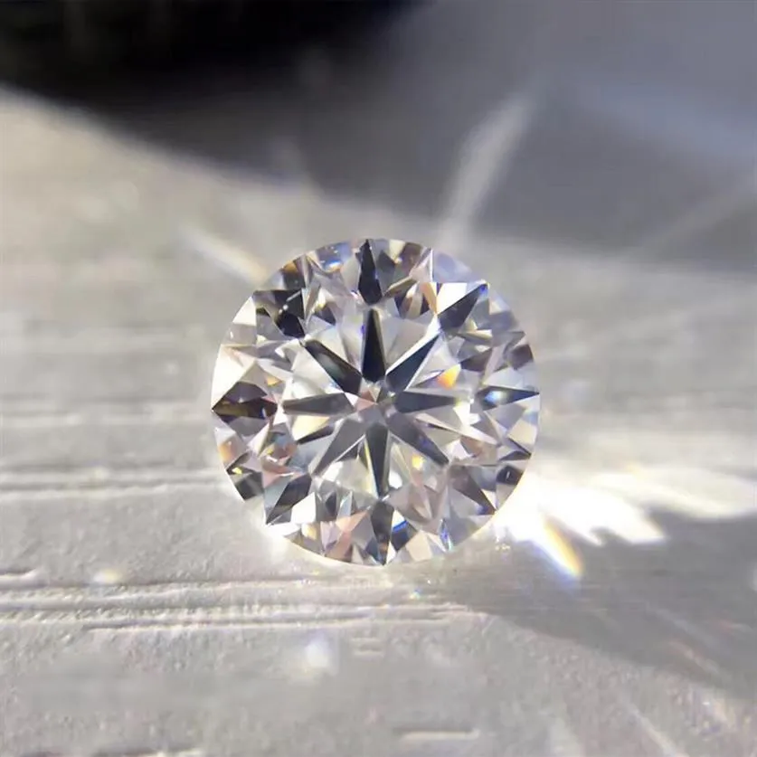 Moissanite en vrac 3 0-15mm, 1 0ct Carat, 6 5mm, couleur D, taille ronde brillante, pierre précieuse VVS1 avec certificat GRA224q