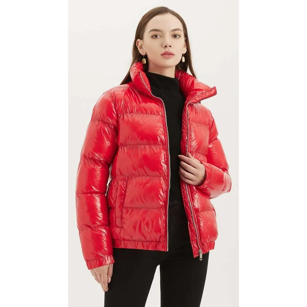 完売品 SHINY PARKA PUFFER JACKET DHgate.com:Womens Shiny Quilted Puffer Jacket: Water