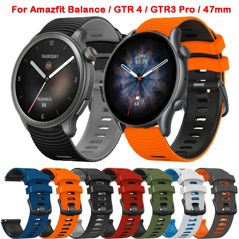 Amazfitバランスのための22mmリストストラップAmazfit gtr3 Gtr 3 Pro 4 2 2e gtr4スマートウォッチリストバンドのためのブレスレット