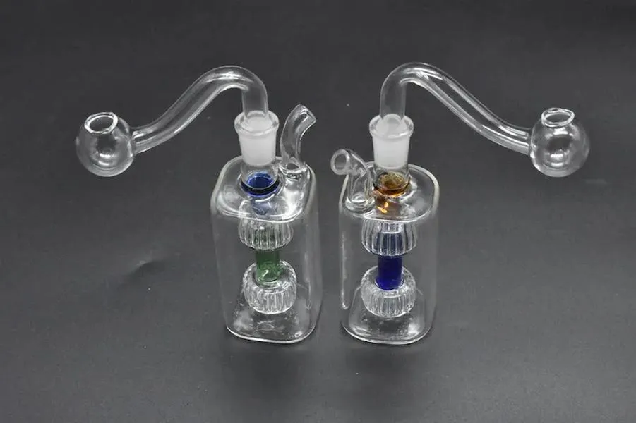 Petit brûleur à mazout, plate-forme d'eau, mini bangs en verre, barboteur en verre, collecteur de cendres, conduites d'eau, plates-formes pétrolières, dab rig, cage à oiseaux, perc 12 LL