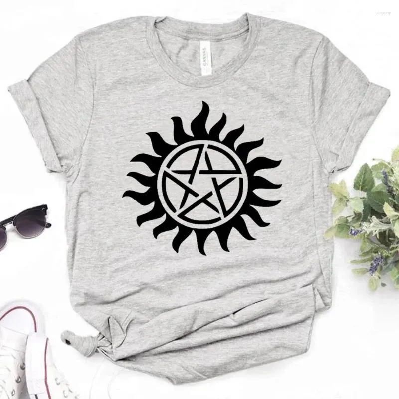 Damen T-Shirts Supernatural T-Shirts Damen Streetwear Designer Lustige Top Mädchen Grafik Kleidung