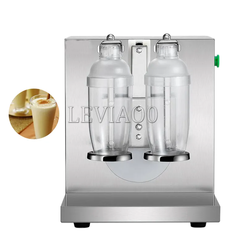 110V Bubble Boba Milk Tea Shaker Machine Auto Shaking Mixer Double Frame  120W