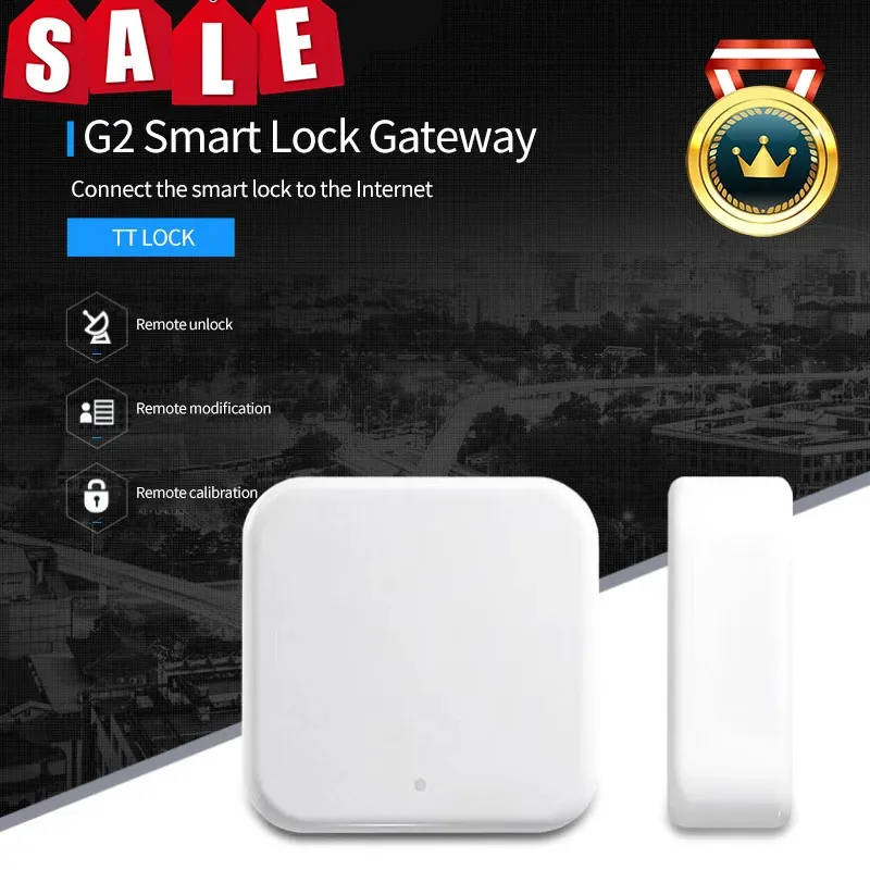 ドアロックTTLOCKハブTTロックアプリデバイスG2リモートコントロール用WiFiコンバーターにBluetoothCompatible Smart231202