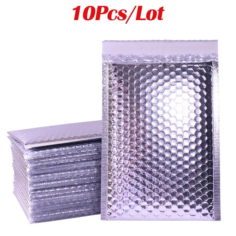 Bubble Lined Self-Seal Envelopes - 10 Pack White Mailers For Shipping & Office Use (120x215mm / 140x225mm, B12 Format) - View #9
