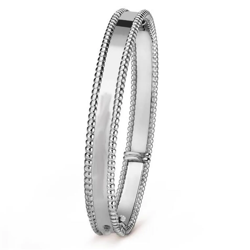 Tennis mode Bangle Klavertje Vier 3 kleuren Armbanden vc Armband Goud voor Vrouwen Meisjes Valentijnsdag Sieraden mannen officiële w257U