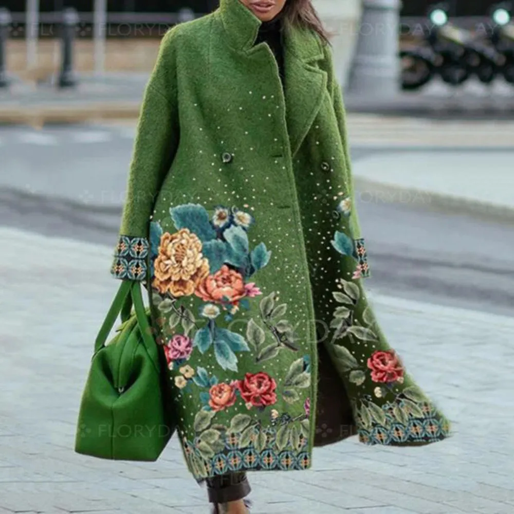 2023 Fall Womens Trench Coat Printed Wool Breathable Stylish From Yiluqianxing1688 60.3 DHgate.Com