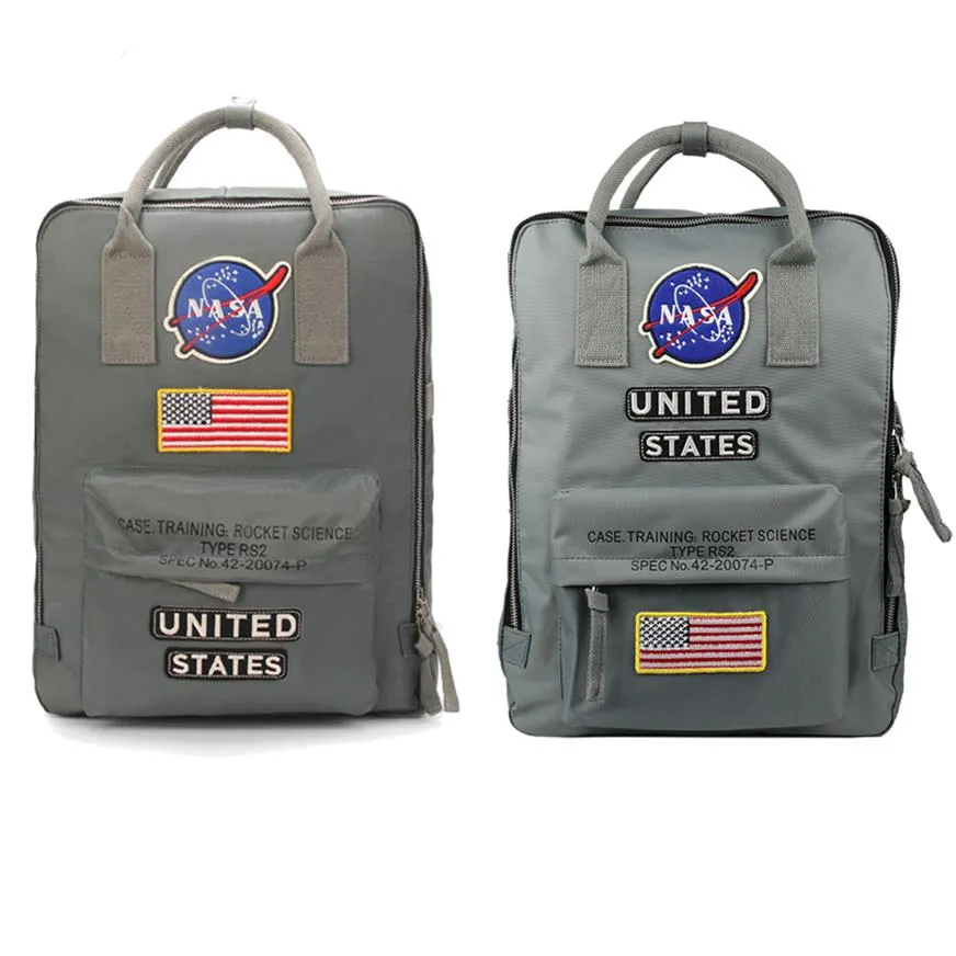 NASA Rucksäcke 19SS Nationalflagge Designer Rucksack Herren Damen Design Tasche Unisex Studenten Bags270S