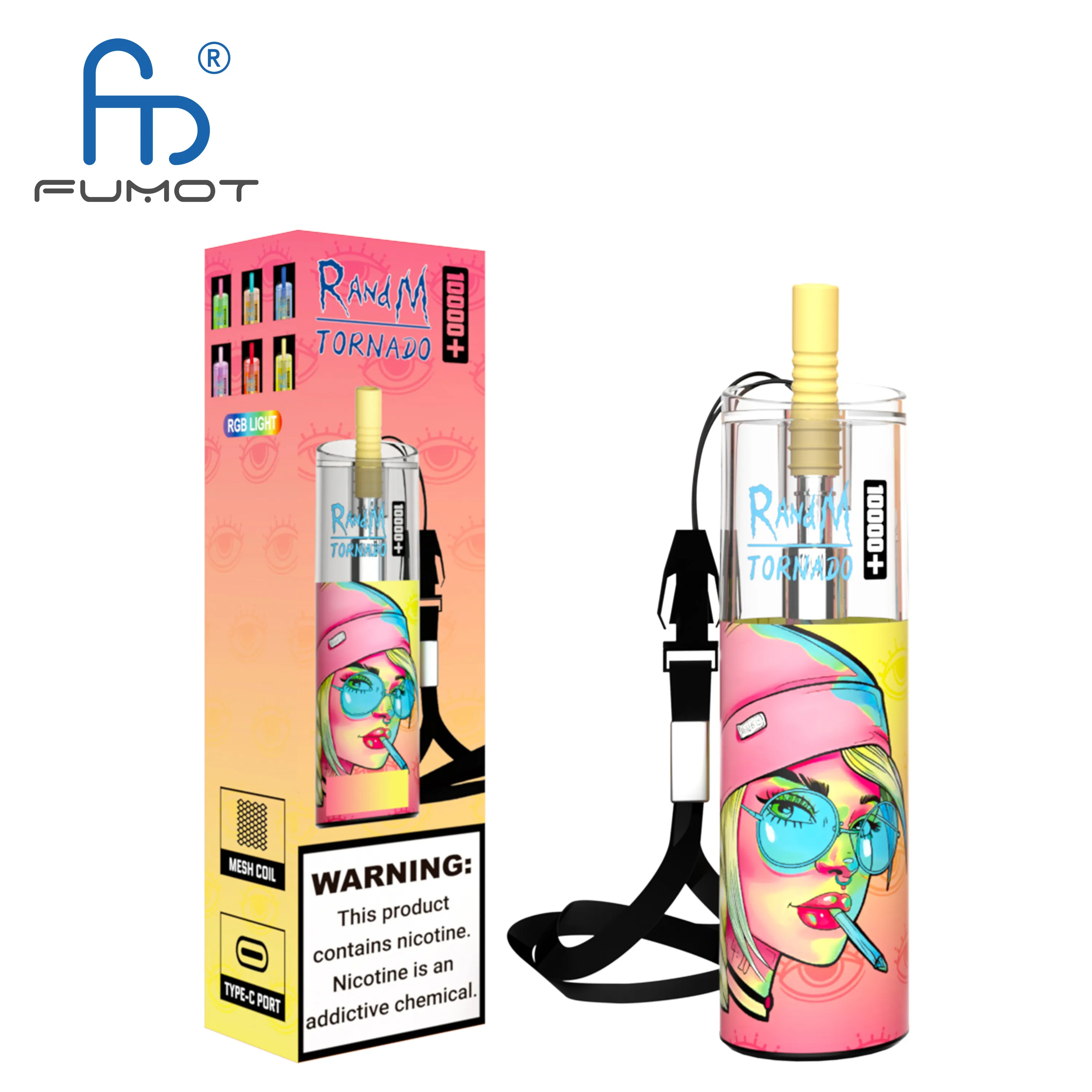 Original RandM Tornado Vape 10000 Plus Einweg Vape Mesh Spule, 21