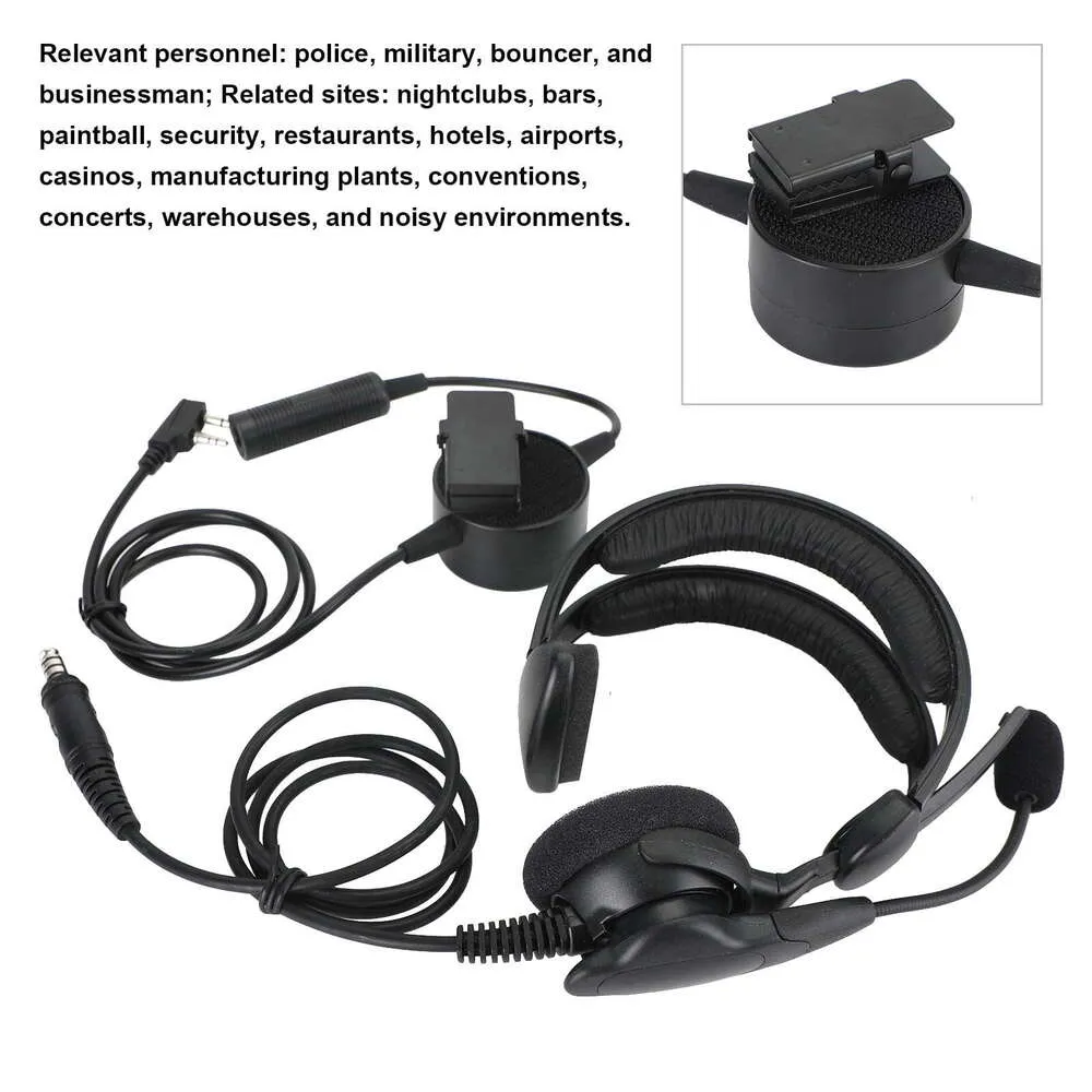 Talkie PTT TCI Walkie Z-taktisches Headset Wasserdicht rund für UV-5RA BF-666S