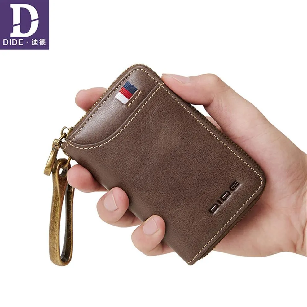 Dide Genuine Cow Leather Men & Women Car Key Bag Wallet Business Key Case Fashion Housekeeper Card Holder Coin Purse Y19052202348v
