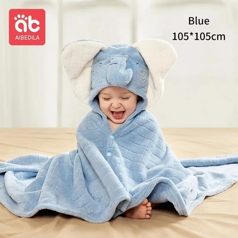 Towels Robes AIBEDILA Baby Bath Robe Kids Born Bathrobe Baby Towel