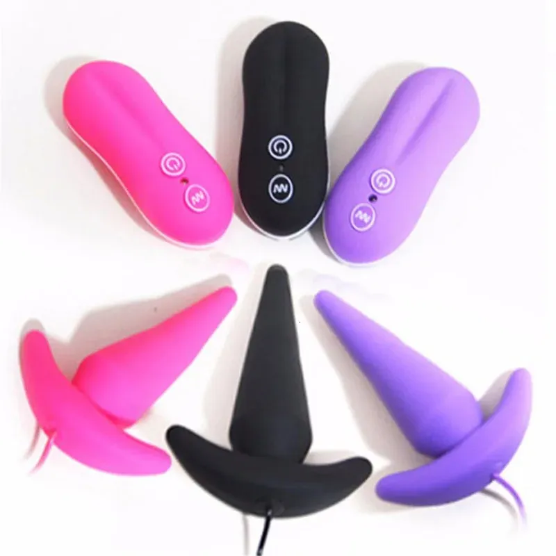 Vibradores Anal Vibrador Plug Masajeador de Próstata Cuentas Vibrantes 10 Modo Butt Sex Toys para Mujeres Hombres 231204