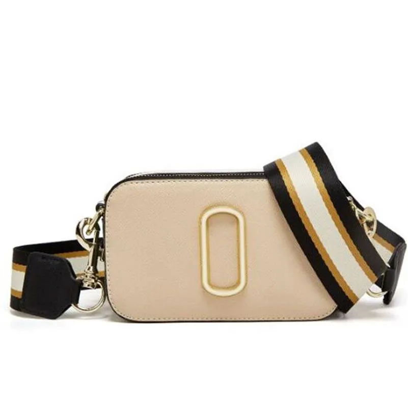 Snaps designer de moda Bolsa Ladie Bolsa Famosa Mini Câmera Smitra Crossbody Bag Women Marc Sacos de ombro Mensageiro R230121321S