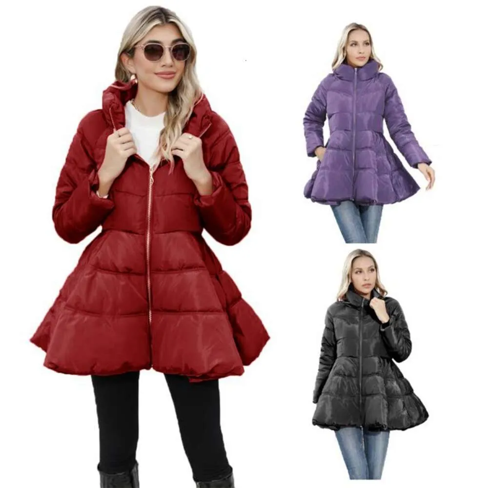 Manteau de styliste pour femmes, coupe cintrée, col montant, mi-long, en coton épais, nouvelle collection 2023