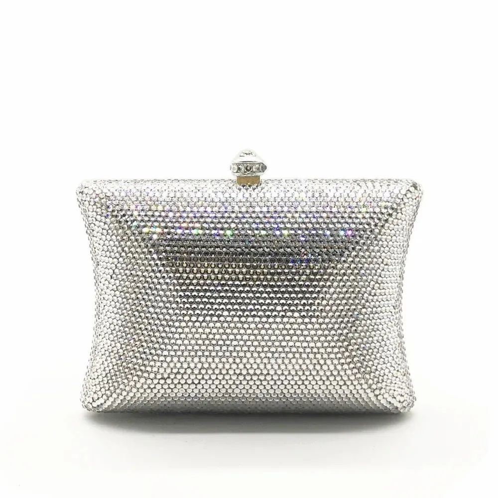 Sacos de noite XIYUAN MARCA mulheres presente conjunto caixa saco de luxo saco de embreagem de noite cristal pequena prata simples bolsa noiva banquete ouro carteira bolsa 231204