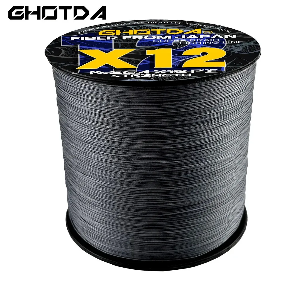 Japanese Multifilament Braided Fishing Wire 12 Strand, Durable