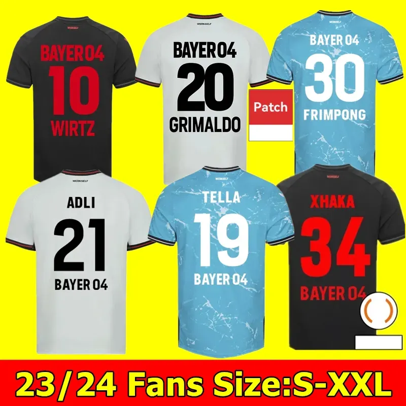 23 24 Bayer 04 Leverkusen Soccer Jerseys WIRTZ BONIFACE HINCAPIE HOFMANN TAPSOBA SCHICK PALACIOS FRIMPONG GRIMALDO 2023 2024 Home Away 3rd M