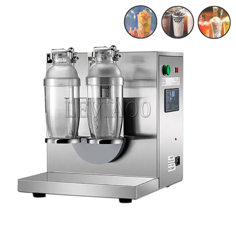 110V 220V Boba Tea Shaker Bubble Tea Shaker Double Cups Shaker Machine Milk Bubble Tea Shaking