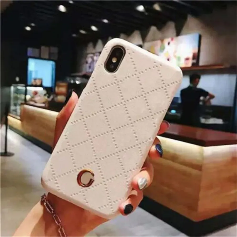 Fashion Cell Phone Cases Leather Plaid Phones Case Brand Luxury Designer Mens Womens For iPhone 15 14 14Plus 13 11 12 pro Max X XSmax Galaxy S23 S22 S21 Shockproof Cover