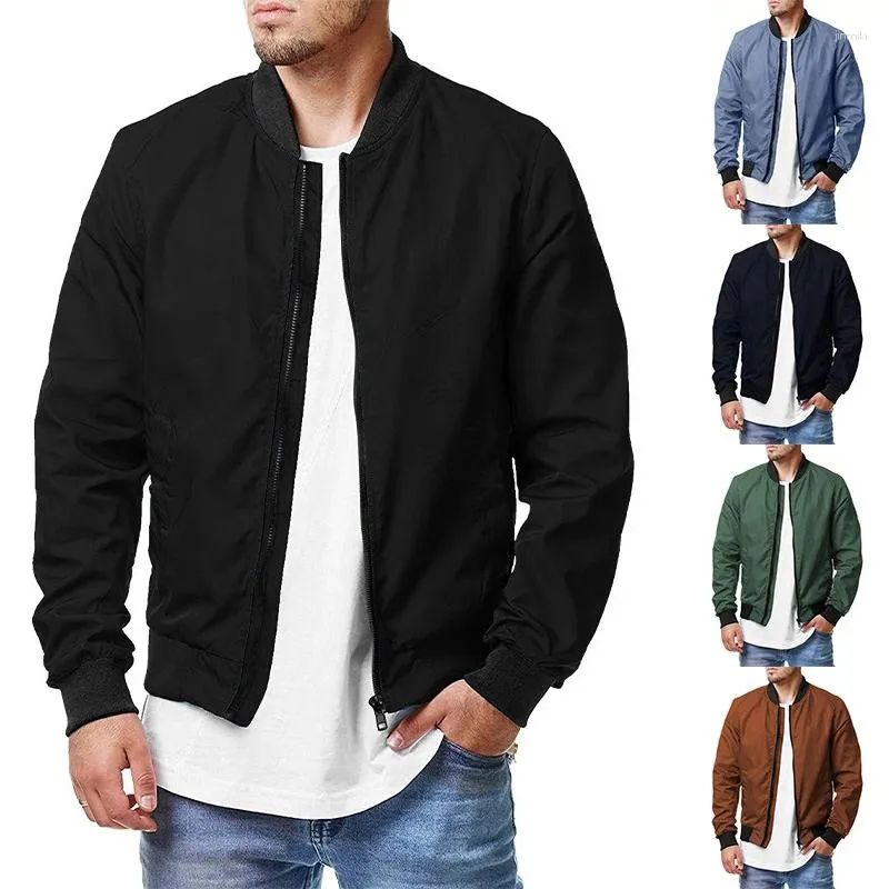 Giubbotti da uomo Plus Size Giacca bomber casual Abbigliamento uomo Moda corta e cappotti per Chaqueta Cortavientos Abrigos Para Hombres